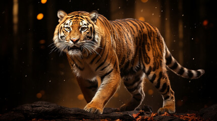 Sticker - tiger in the sun HD 8K wallpaper Stock Photographic Image 