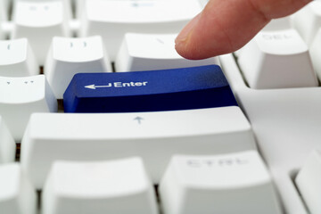 Modern keyboard with enter button