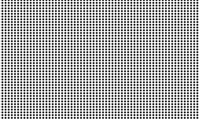 Poster - abstract geometric black polka dot pattern.