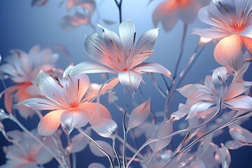 Poster - A bunch of flowers arranged in a vase. Perfect for adding a touch of nature to any space