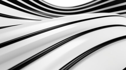 Poster - A black and white photo showcasing a curved surface. Suitable for various design projects