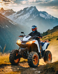 quad bike in the desert