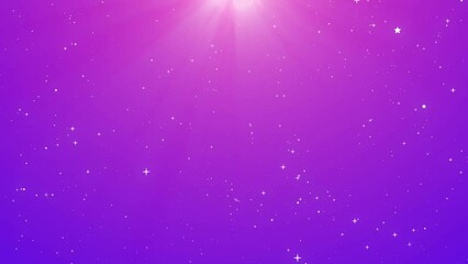 Wall Mural - background particles stars shining glow soft gradient purple violet for loop 4k playback 60 fps