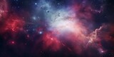 Fototapeta Kosmos - Galaxy and Nebula. Abstract space background : Generative AI
