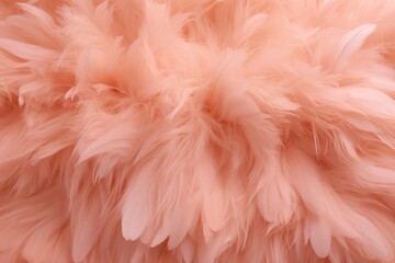Poster - Abstract swirling texture in peach hues, mimicking soft, delicate fuzz