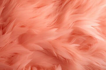 Poster - Abstract swirling texture in peach hues, mimicking soft, delicate fuzz