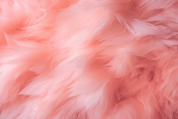 Poster - Abstract swirling texture in peach hues, mimicking soft, delicate fuzz