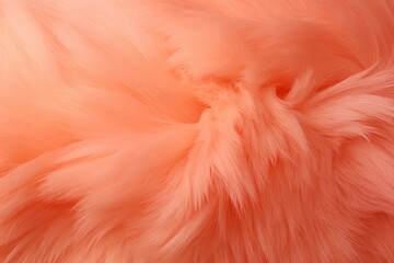 Poster - Abstract swirling texture in peach hues, mimicking soft, delicate fuzz