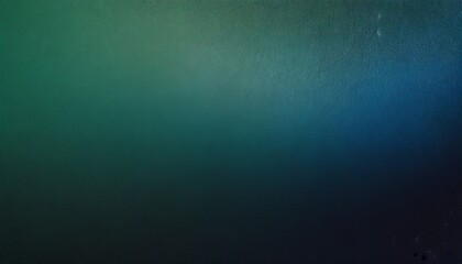 Canvas Print - dark green blue grainy gradient background black backdrop noise texture effect webpage header wide banner size