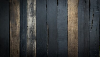 Poster - grunge dark wood plank texture background vintage black wooden board wall antique cracking old style background objects for furniture design painted weathered peeling table wood hardwood decoration