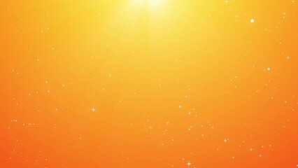 Wall Mural - background particles stars shining glow soft gradient orange yellow for loop 4k playback 60 fps