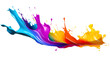 © Natural PNG - Colorful paint splashes
