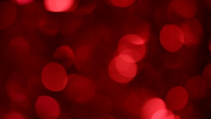 footage of red tinsel bokeh