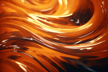 Fototapete - A dynamic flow of liquid metal with a 3D effect, generating a visually stunning and futuristic composition.