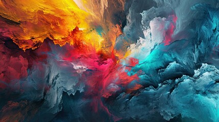 Poster - abstract multicolor spectrum
