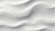 Abstract monochromatic white seamless wave texture pattern background for design and decoration