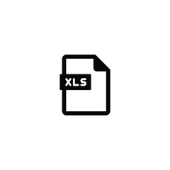 Poster - XLS document icon, XLS document sign vector for web site Computer and mobile app