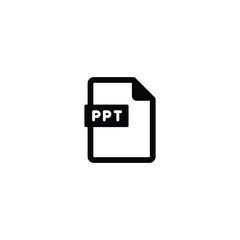 Poster - PPT file icon, ppt file symbol vector for web site Computer and mobile app