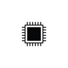 Poster - chip icon, chip sign vector for web site computer and mobile app