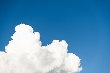 Wall Mural - white clouds on clear sky