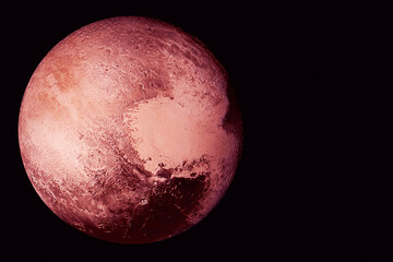 Wall Mural - planet pluto. elements of this image furnished by nasa