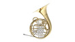 French Horn CG Rendering Image ホルン フレンチ ホルン 透過PNG	
