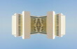 © Valeriia Zub - Minimal Art. Future Architecture. Symmetry A building floating in the sky