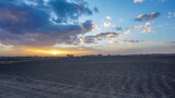 Fototapeta  -  Sunset in the stone part of the Sahara desert, Morocco.