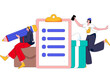 © Lyn Lee - Flat vector illustration of business people operating work scene