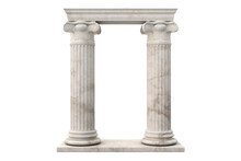 Greek Column On Transparent Background