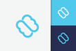 Infinity cloud logo design icon vector template