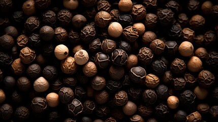 Canvas Print - A close up of a bunch of different types of nuts, AI