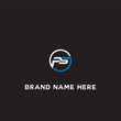 PS logo. P S design. White PS letter. PS, P S letter logo design. Initial letter PS linked circle uppercase monogram logo. P S letter logo vector design.	
