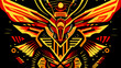Tribal patterns with Aztec influences. vektor icon illustation