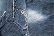 Jeans-Textur in Nahaufnahme