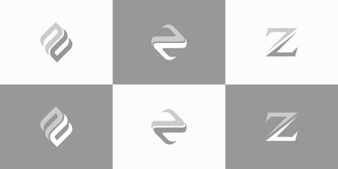 Wall Mural - Initial letter Z logo design collection