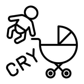 baby cry icon