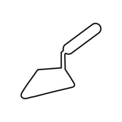 Poster - trowel icon flat liner illustration on white background..eps