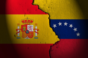 Wall Mural - Relations between spain and venezuela