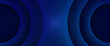 © Roisa - Blue and black vector 3D modern line futuristic tech banner with Black and blue effect illustration Elegant modern futuristic design with shiny lines pattern for banner, brochure, cover, flyer, poster