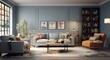 © pham - A living room filled with furniture and a large window