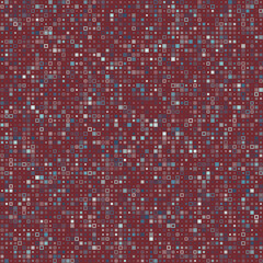 Poster - Geometric shapes background. Various style squares in multiple colors. Muted purples and grays with a reddish backdrop. Brilliant vector illustration.