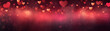 A mesmerizing display of love and passion, as the magenta light of fireworks burst through the darkness, creating a blurred heart in the sky with a fiery red and pink flare