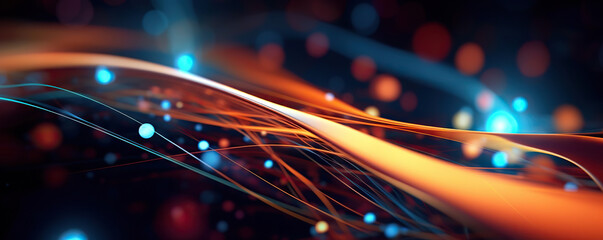 Poster - abstract background for digital purposes as ai, networks, technology, science, etc.