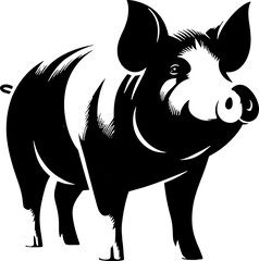 Sticker - Pig animal icon 6