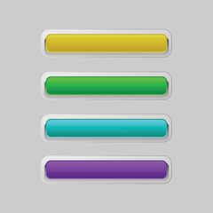 Poster - Button web ui and ux glass morphism colorful design
