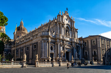 Sticker - The cathedral of Catania close-up