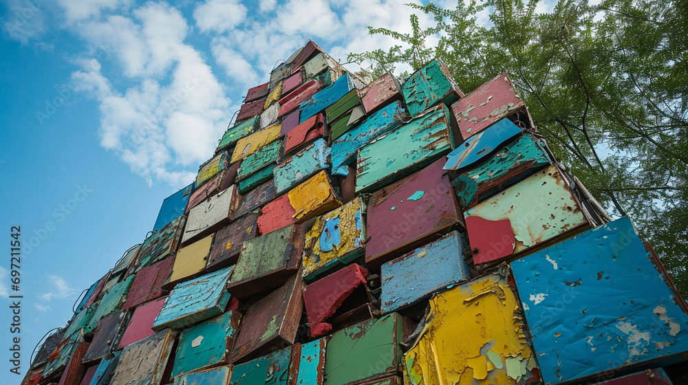 Picture of Upcycled Art Installation: An outdoor art installation made from ...