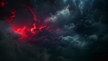 Dark Sky Cloud Background Slow Motion Epic Storm Tropical Sunset Dark Cloud Stormy. Digital Cinema Composition Background Evening Fast Moving Away. Global Warming Concept Motion Sky Clouds Nature 