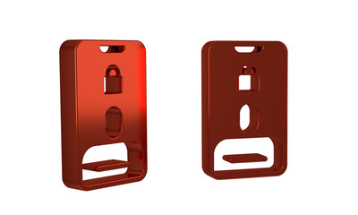 Poster - Red Incoming call on mobile phone icon isolated on transparent background. Friends call.
